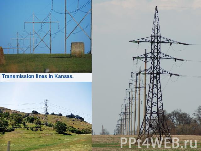 Transmission lines in Kansas.