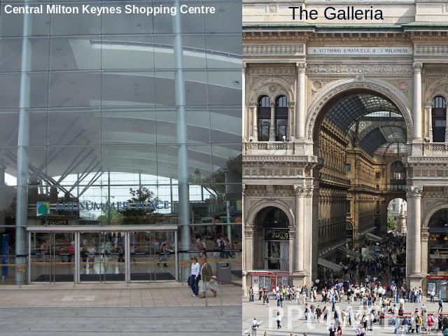 Central Milton Keynes Shopping Centre The Galleria