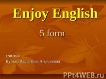Enjoy English
