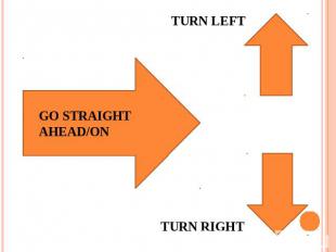 TURN LEFT GO STRAIGHT AHEAD/ON TURN RIGHT
