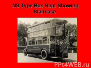 NS Type Bus Rear Showing Staircase
