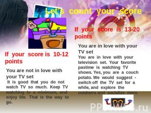 Let’s count your score. If your score is 13-20 points You are in love with your