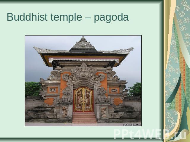Buddhist temple – pagoda