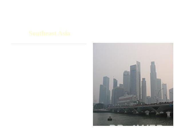 Southeast Asia Smog is a regular problem in Southeast Asia caused by land and forest fires in Indonesia, especially Sumatra and Kalimantan, although the less political term haze is preferred in describing the problem.
