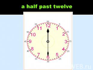 a half past twelve