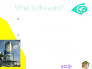 What is the euro? The euro (banking code: EUR) is the official currency of Europ
