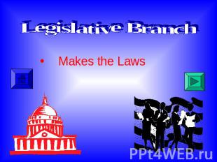 Legislative Branch Makes the Laws