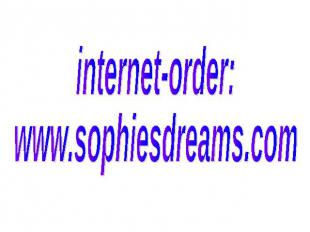internet-order:www.sophiesdreams.com